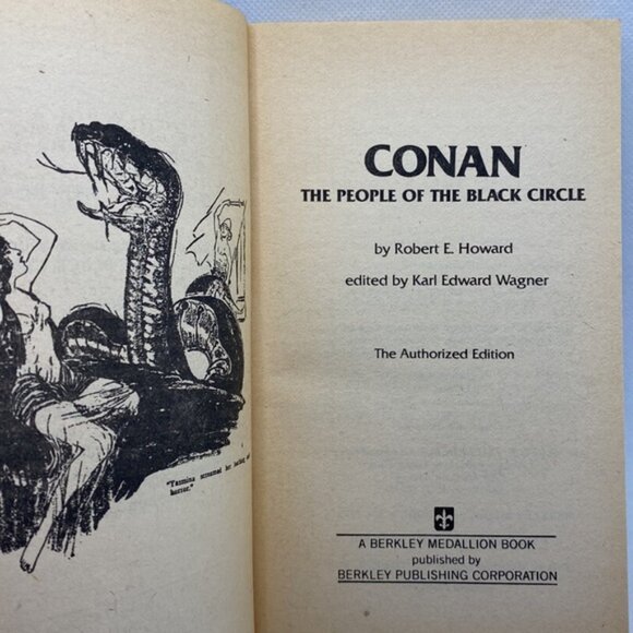 Conan The People of The Black Circle by Robert E. Howard 1977 Softcover Fantasy - Picture 5 of 9